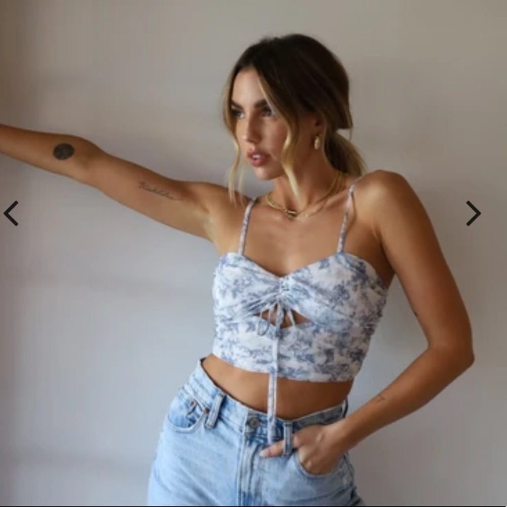 Cotton Candy LA crop top
